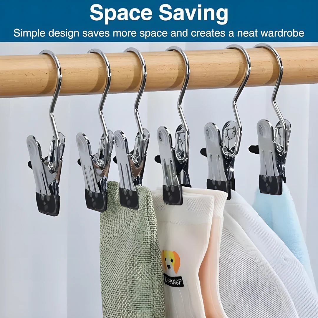 Laundry Hook Boot Hanging Hold Clips Pack of 10