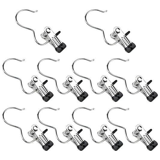 Laundry Hook Boot Hanging Hold Clips Pack of 10