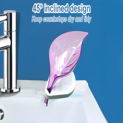 Leaf Self-Draining Soap Tray - Home & Kitchen