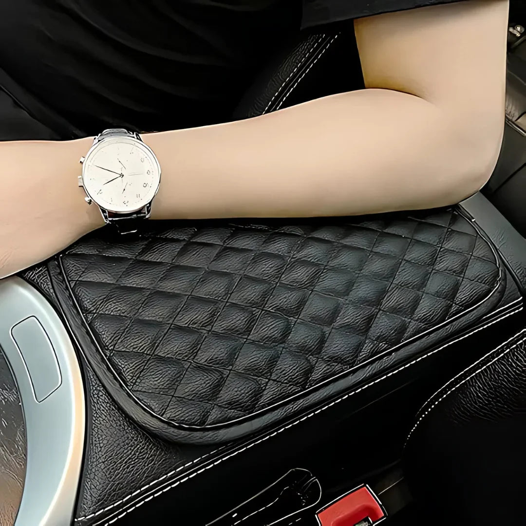 Leather Armrest Seat Box Pad Protector