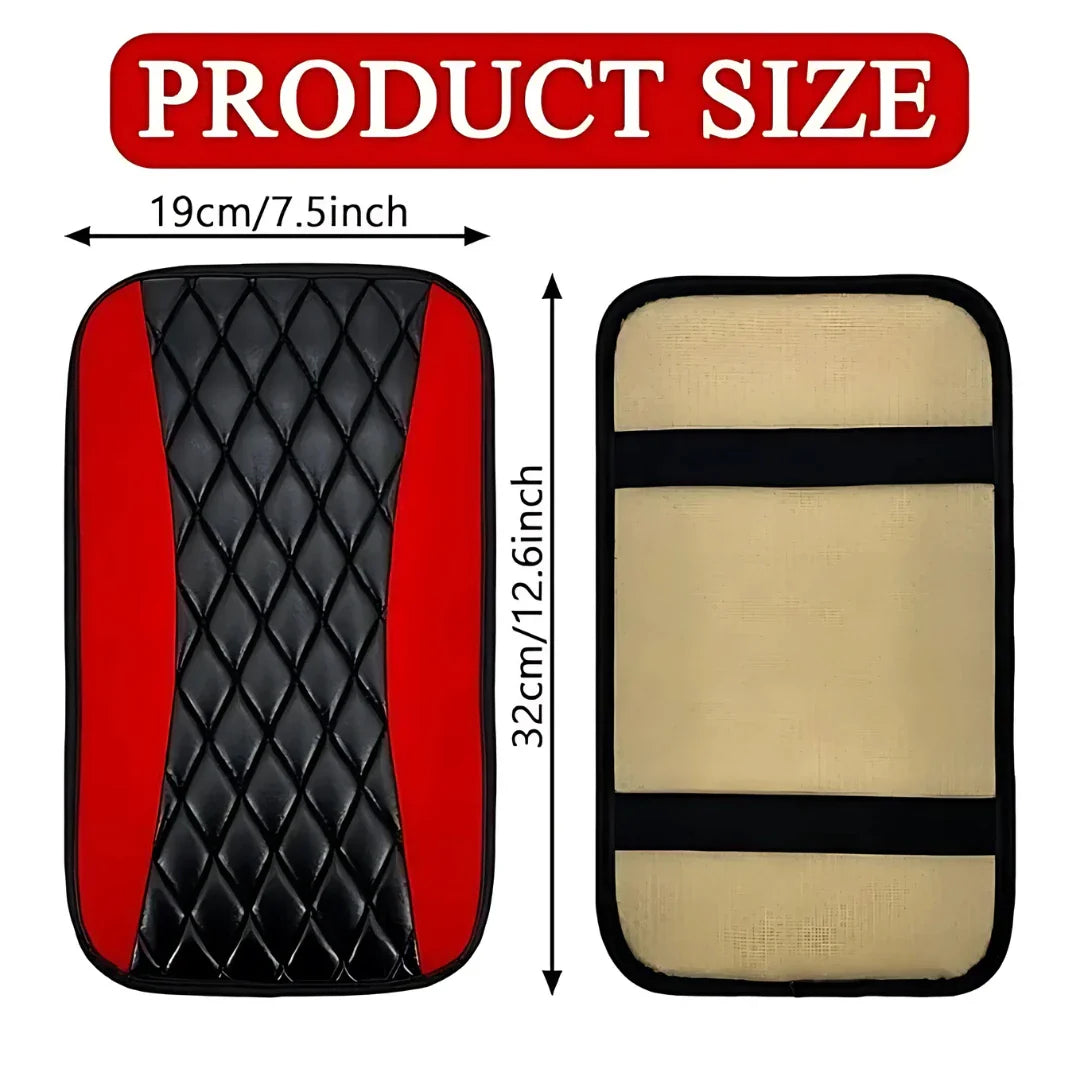 Leather Armrest Seat Box Pad Protector