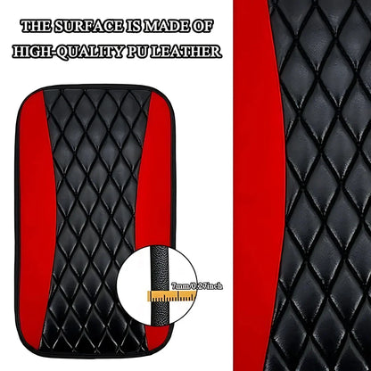 Leather Armrest Seat Box Pad Protector