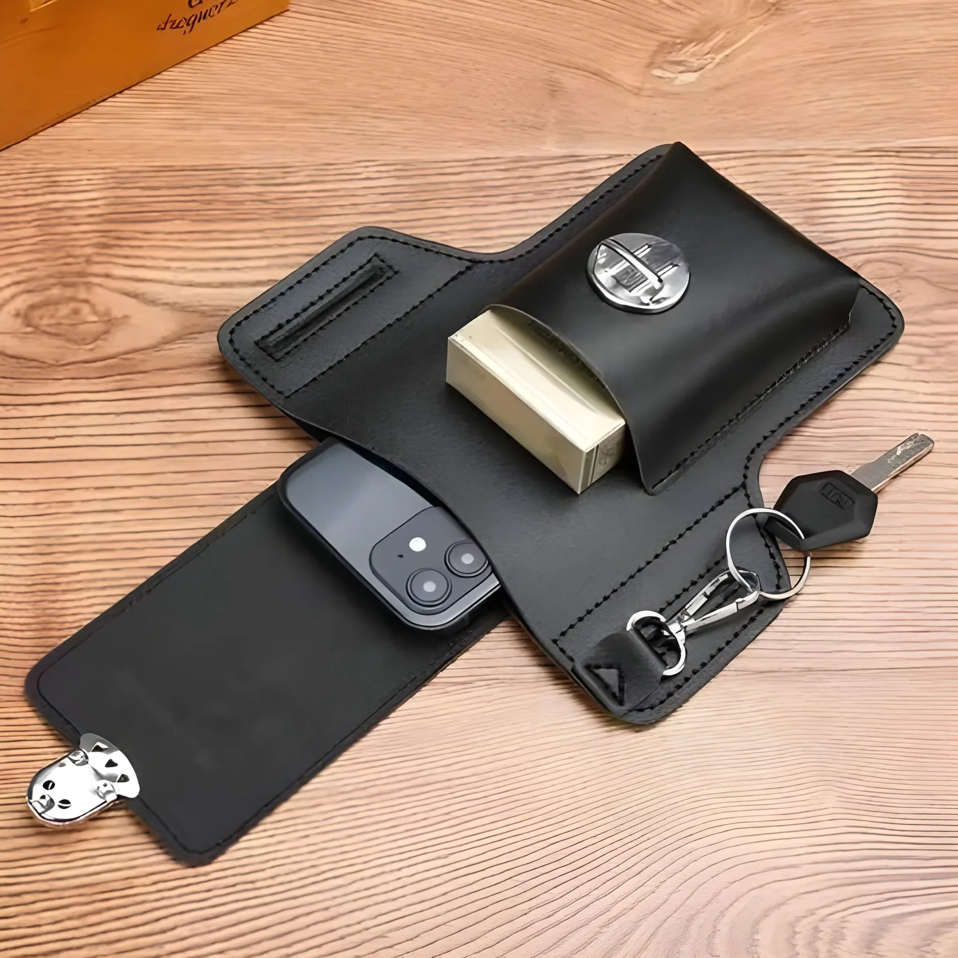 Leather Belt Loop Phone Pouch