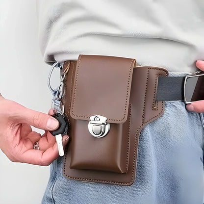 Leather Belt Loop Phone Pouch