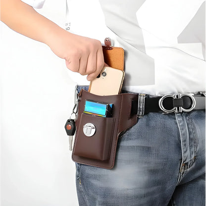 Leather Belt Loop Phone Pouch