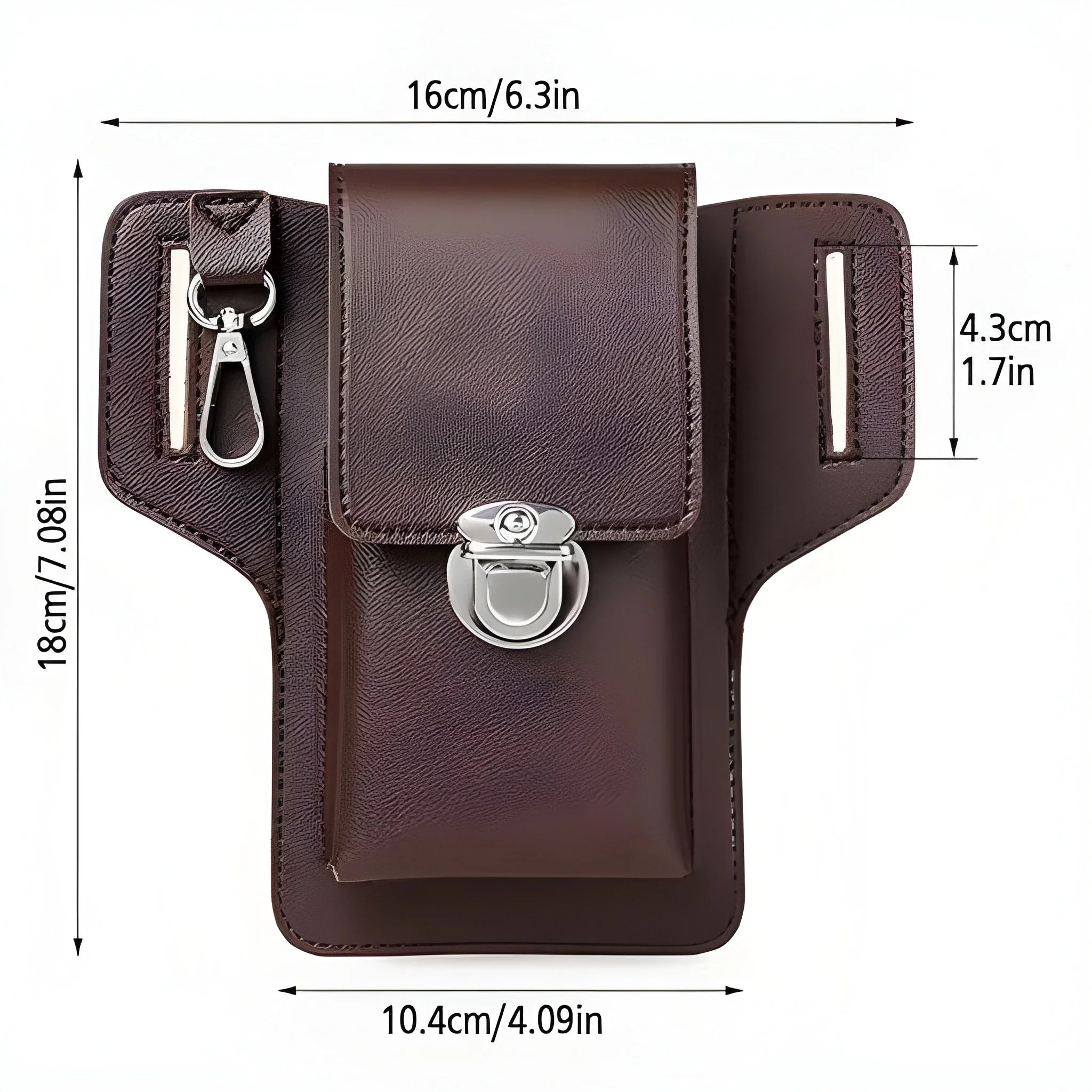 Leather Belt Loop Phone Pouch