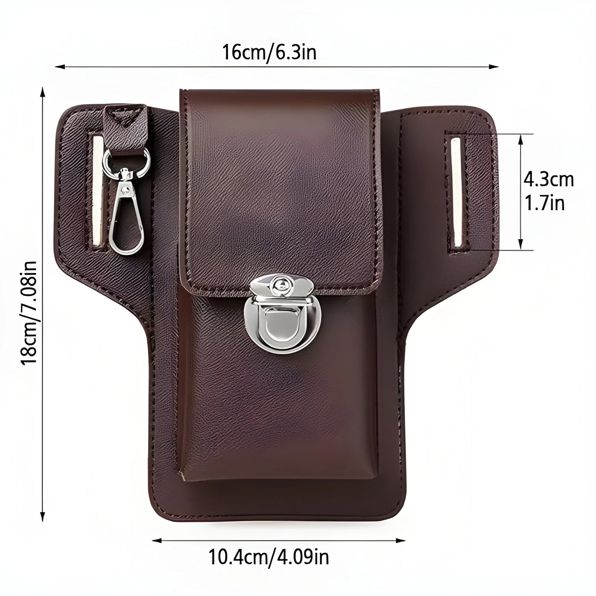 Leather Belt Loop Phone Pouch