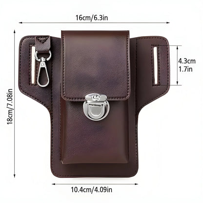 Leather Belt Loop Phone Pouch