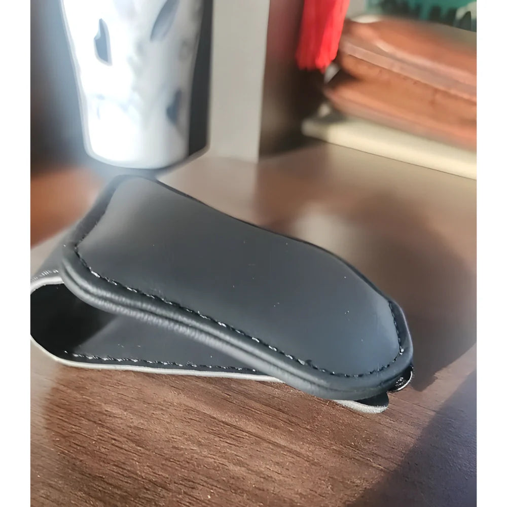 Leather Car Visor Clip