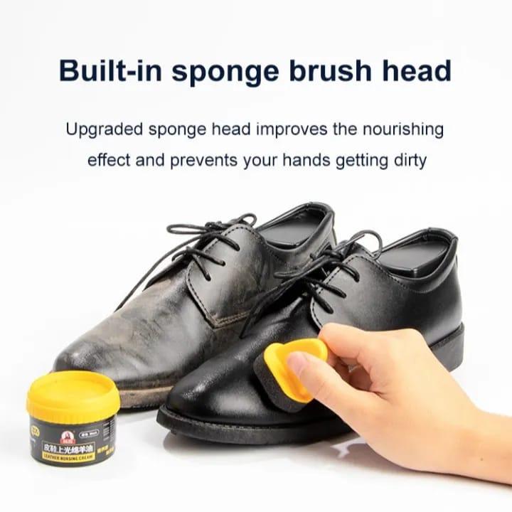 Leather Repair Cream Shoe Polish with Sponge Free Size