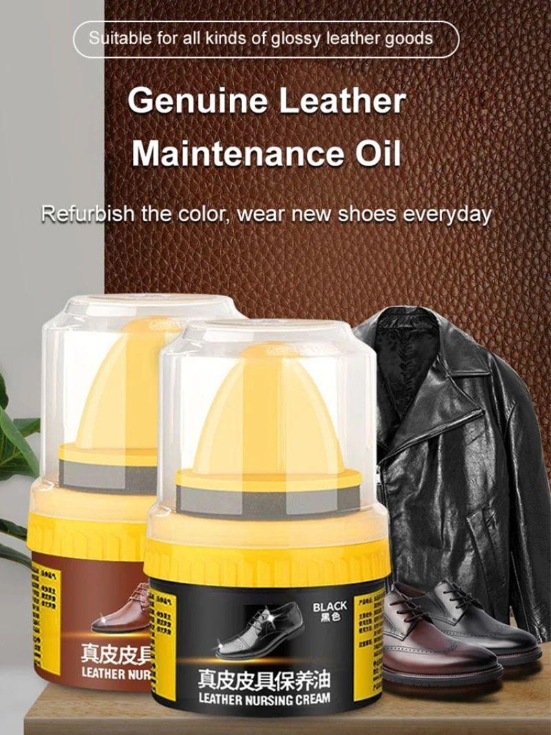 Leather Repair Cream Shoe Polish with Sponge Free Size