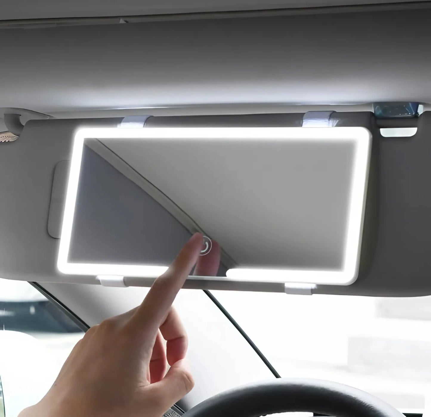 LED Car Makeup Mirror