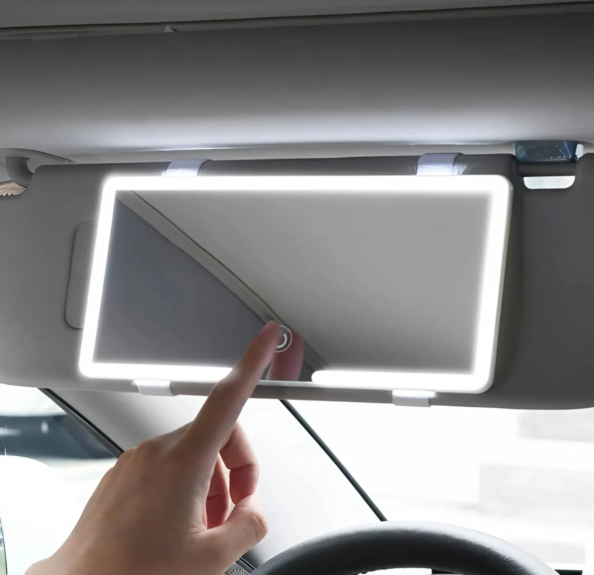 LED Car Makeup Mirror