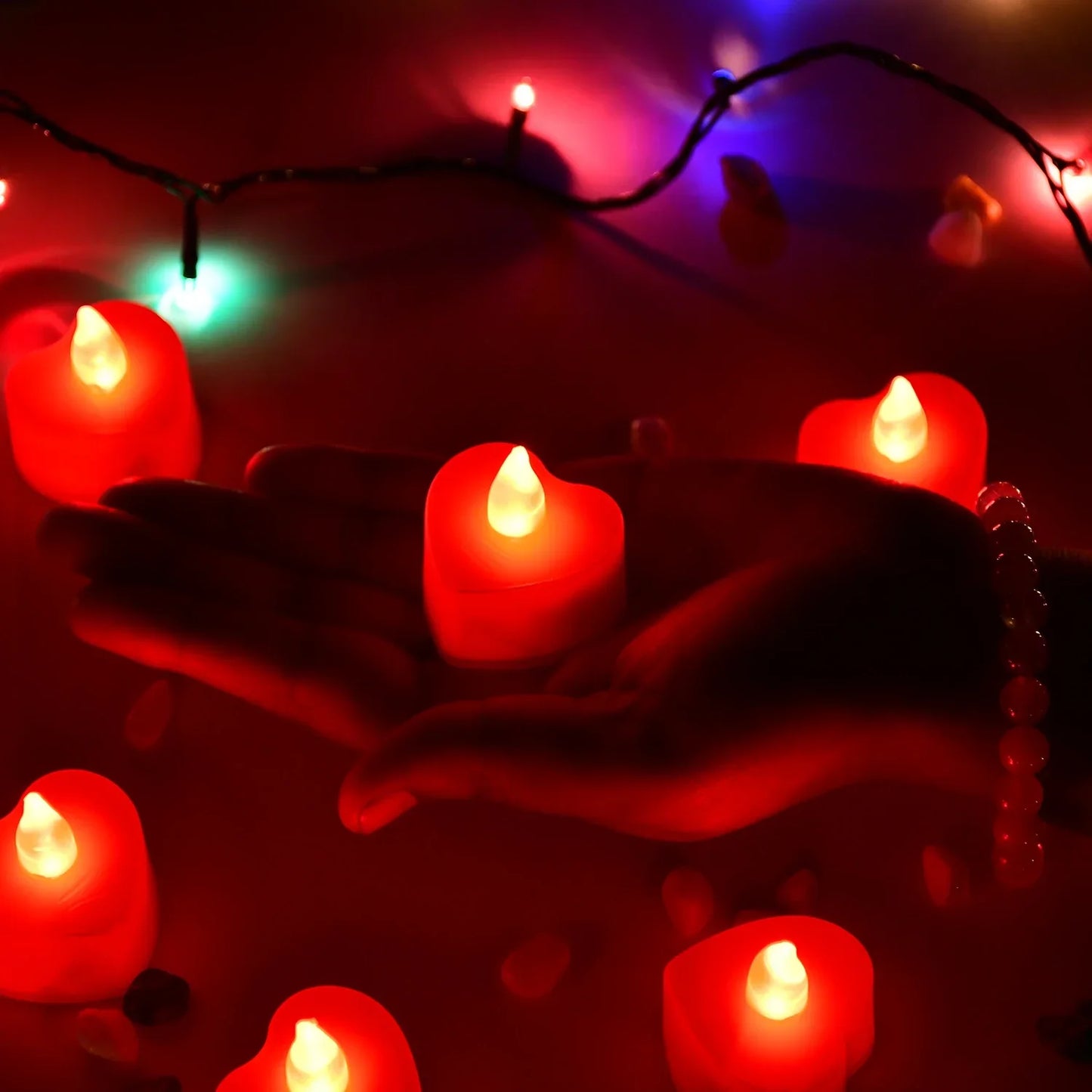 Best led heart shape tea lights - flameless candles | 2025 | fast shipping