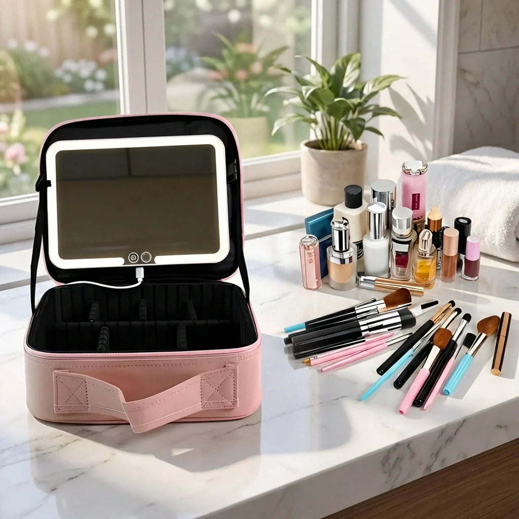 Best led makeup organizer with mirror - refillable palettes & cases | 2026 | fast shipping