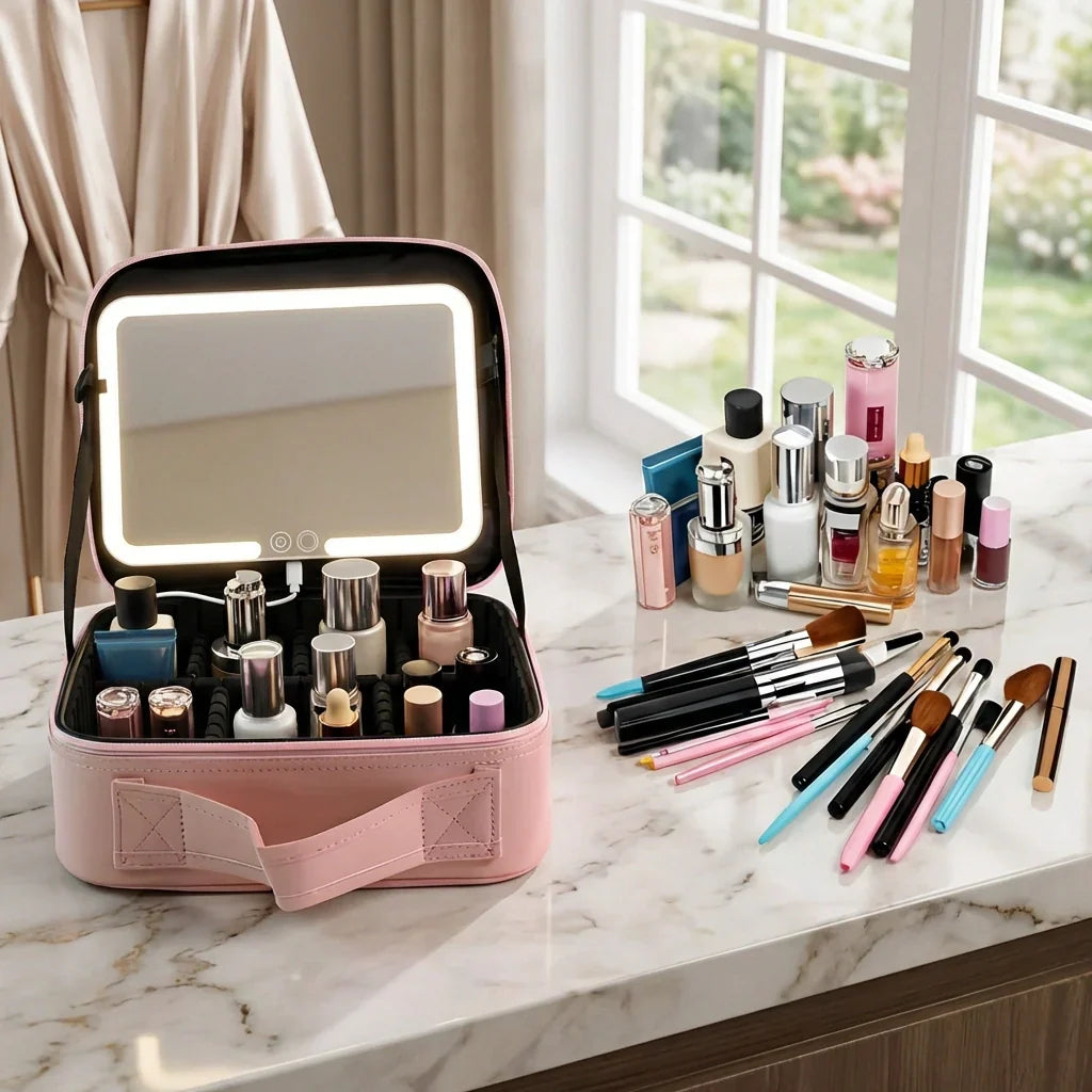 Best led makeup organizer with mirror - refillable palettes & cases | 2026 | fast shipping