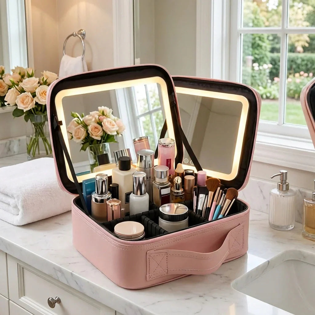 Best led makeup organizer with mirror - refillable palettes & cases | 2026 | fast shipping