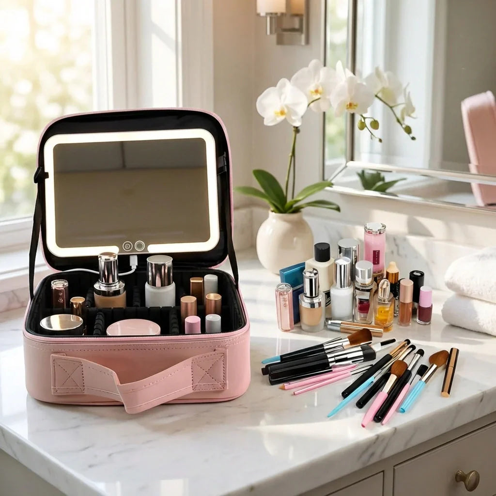 Best led makeup organizer with mirror - refillable palettes & cases | 2026 | fast shipping