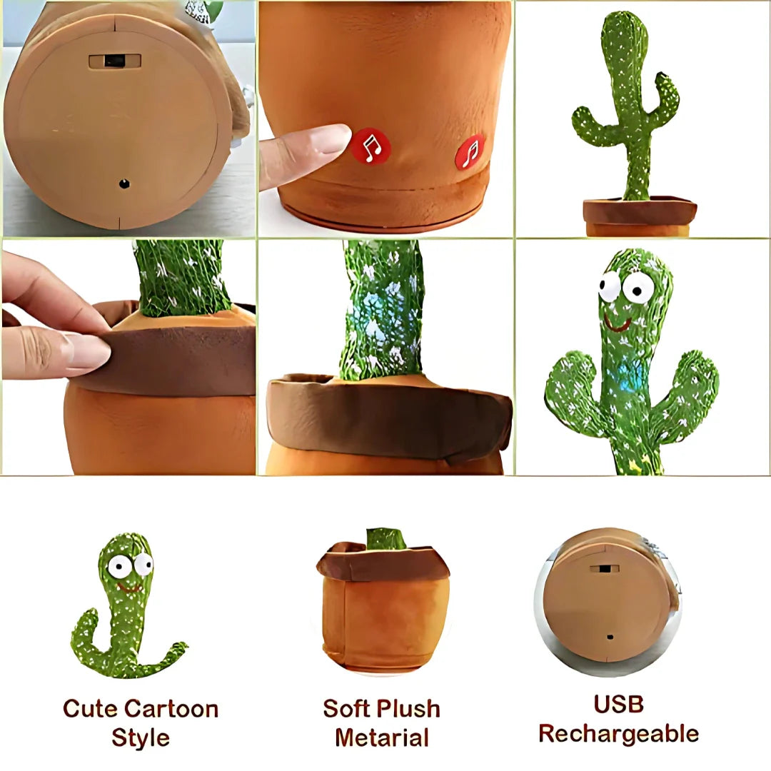 LED Musical Dancing & Mimicry Baby Cactus Toy