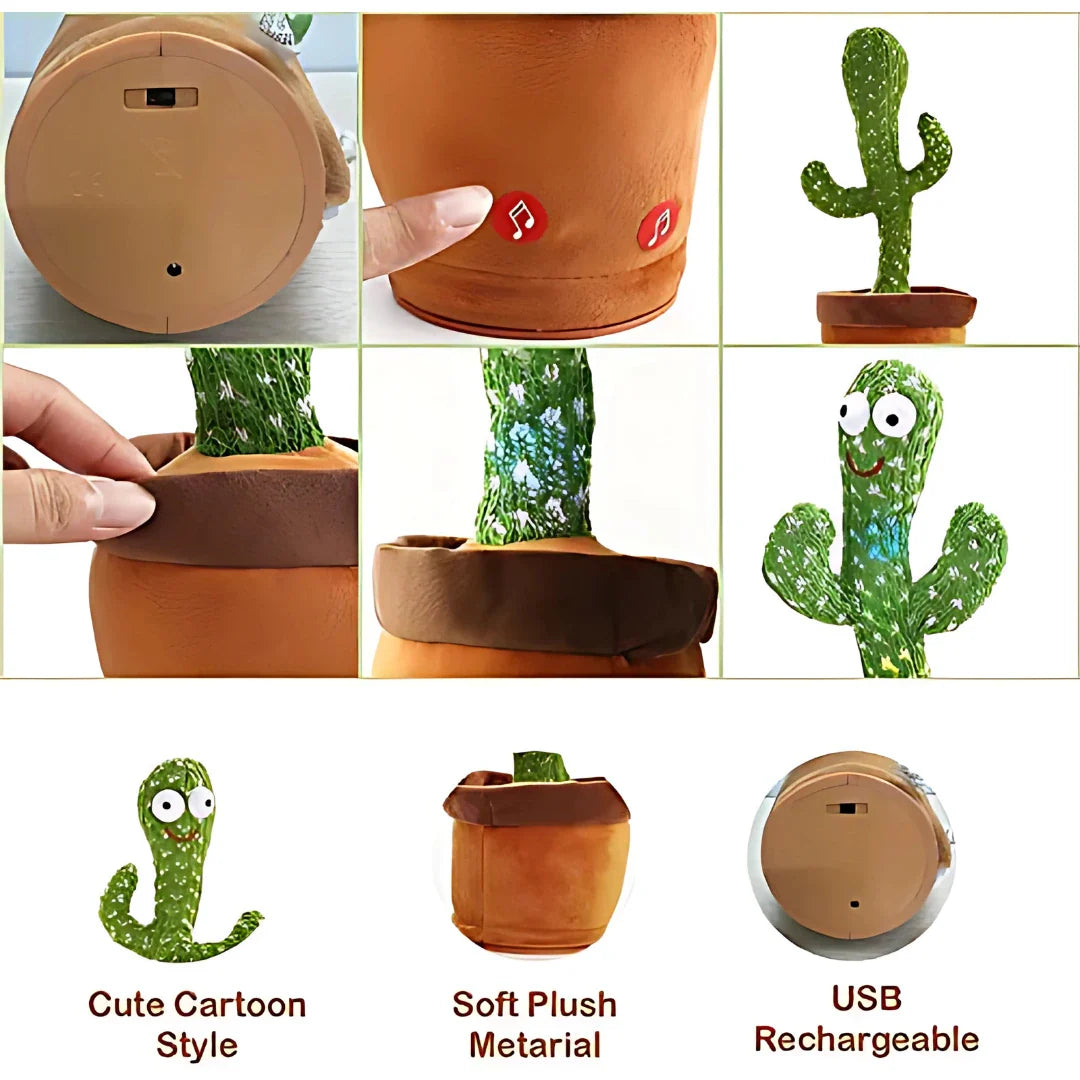 LED Musical Dancing & Mimicry Baby Cactus Toy