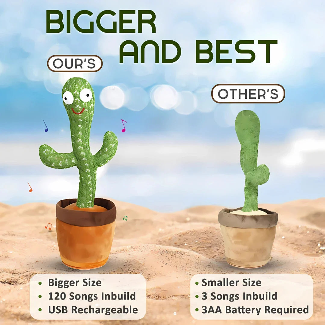 LED Musical Dancing & Mimicry Baby Cactus Toy