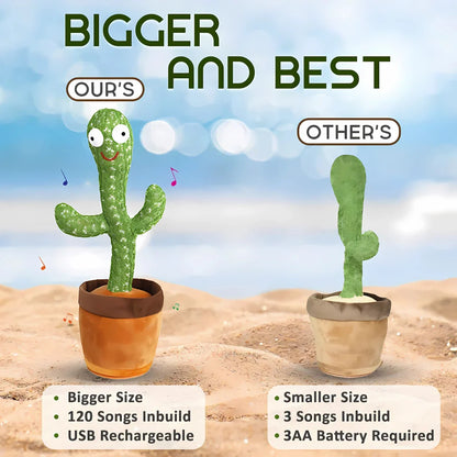 LED Musical Dancing & Mimicry Baby Cactus Toy