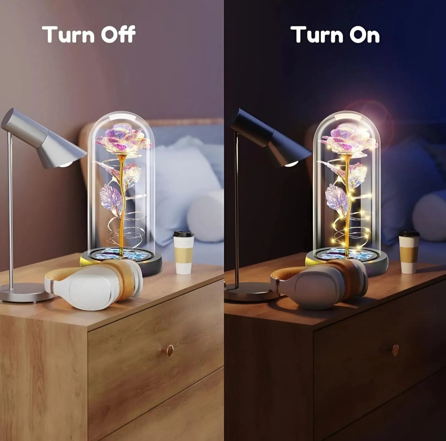 LED Rose Light Decor