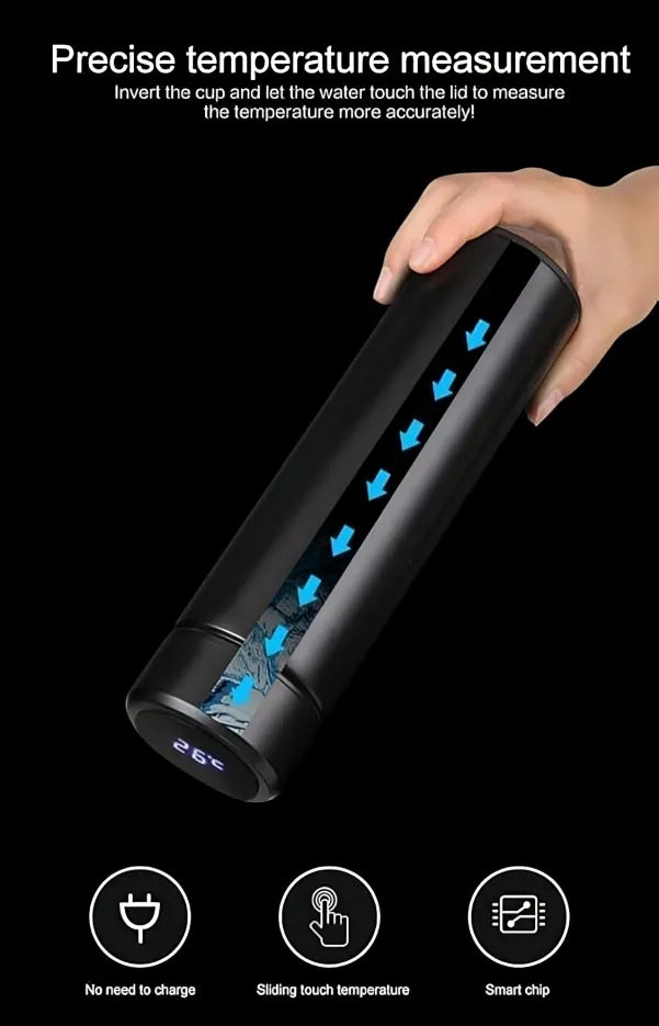 LED Temperature Display Flask