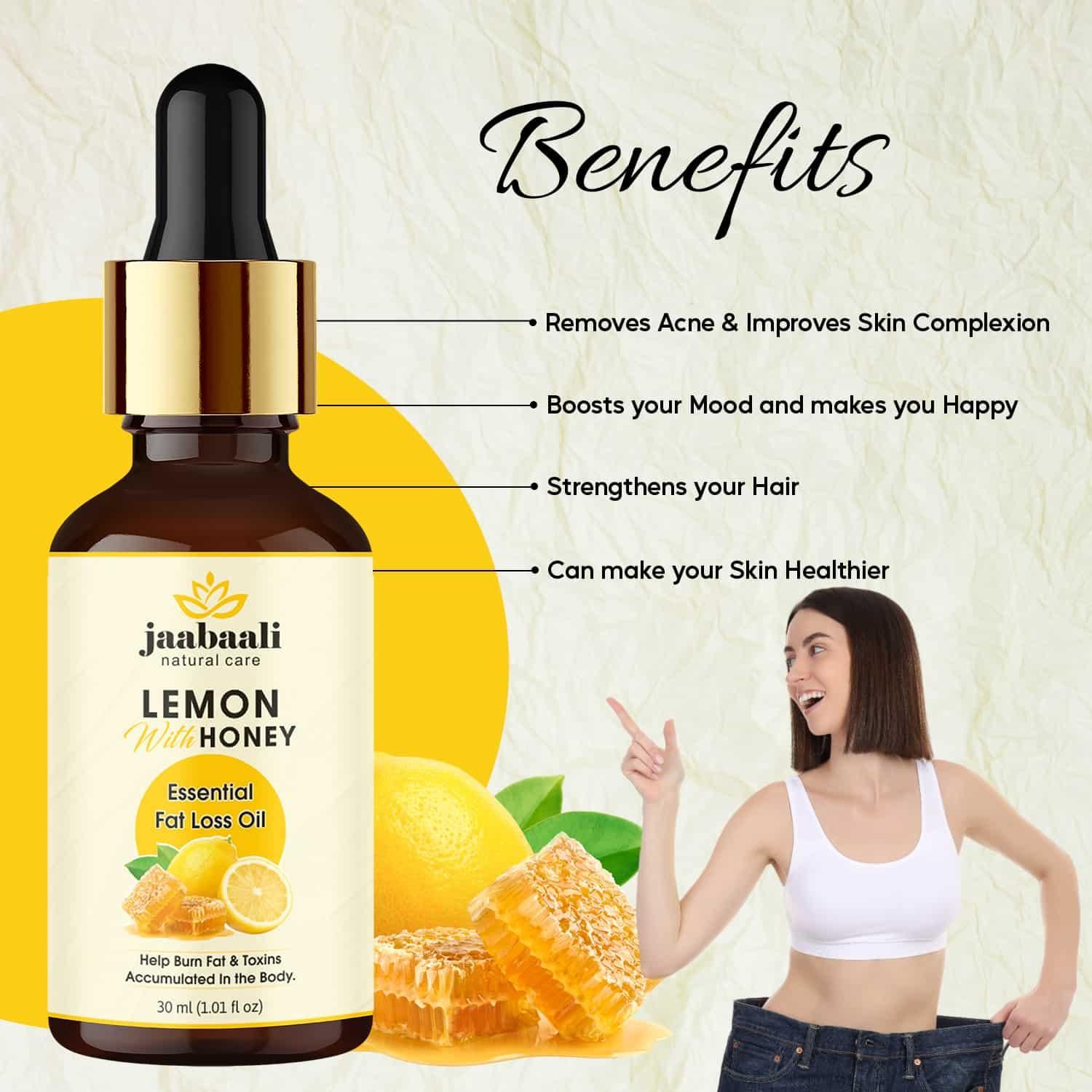 Lemon with Honey Essential Fat Loss Oil 30 ml