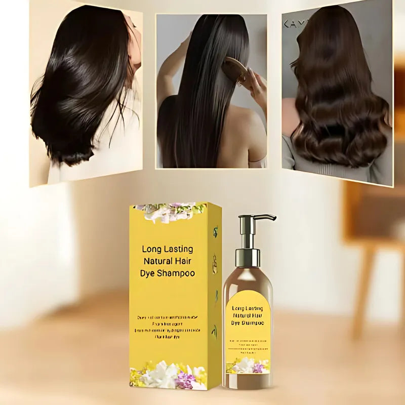 Long Lasting Natural Hair Dye Shampoo 100ML (Pack of 2)