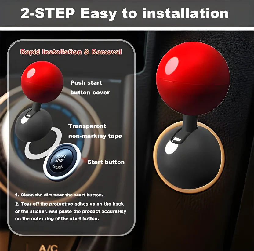 Luxury Push Button Cover car accessories