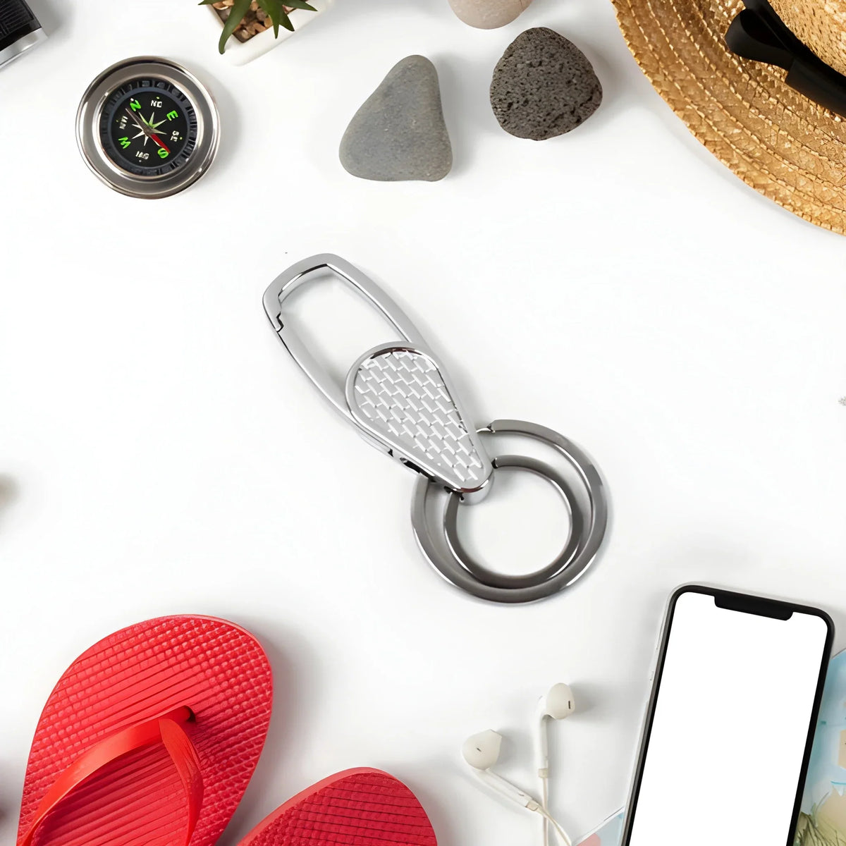 Key Chain Inox Brand Luxury stainless steel keychain - factorybuy – MaxSmile