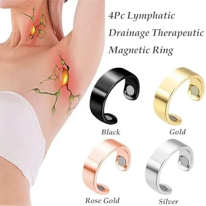 Lymphatic Drainage Therapeutic Magnetic Ring jewelry