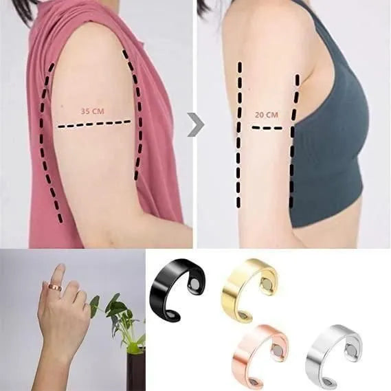 Lymphatic Drainage Therapeutic Magnetic Ring jewelry