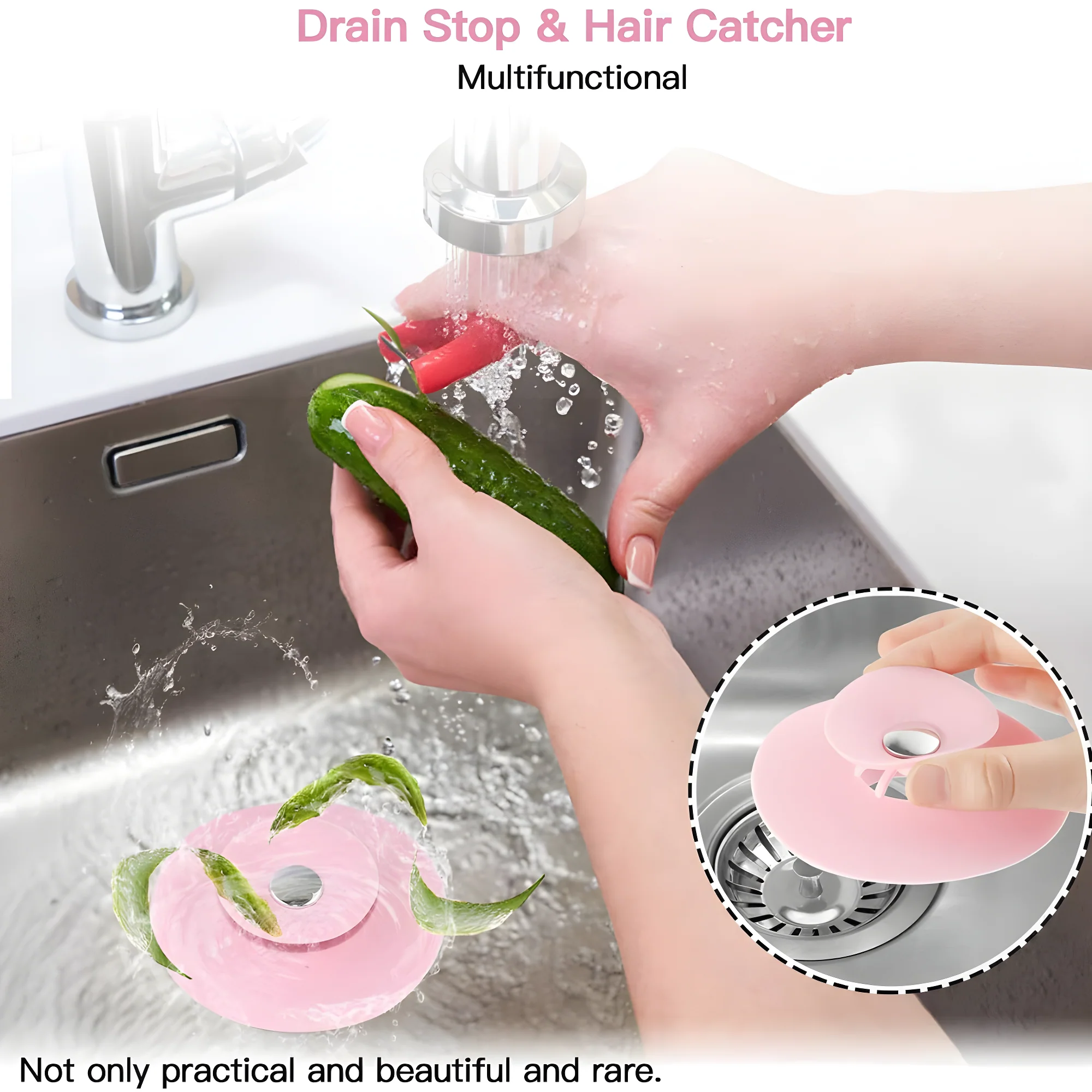 Magic Drain Stopper Catcher (Pack of 2)