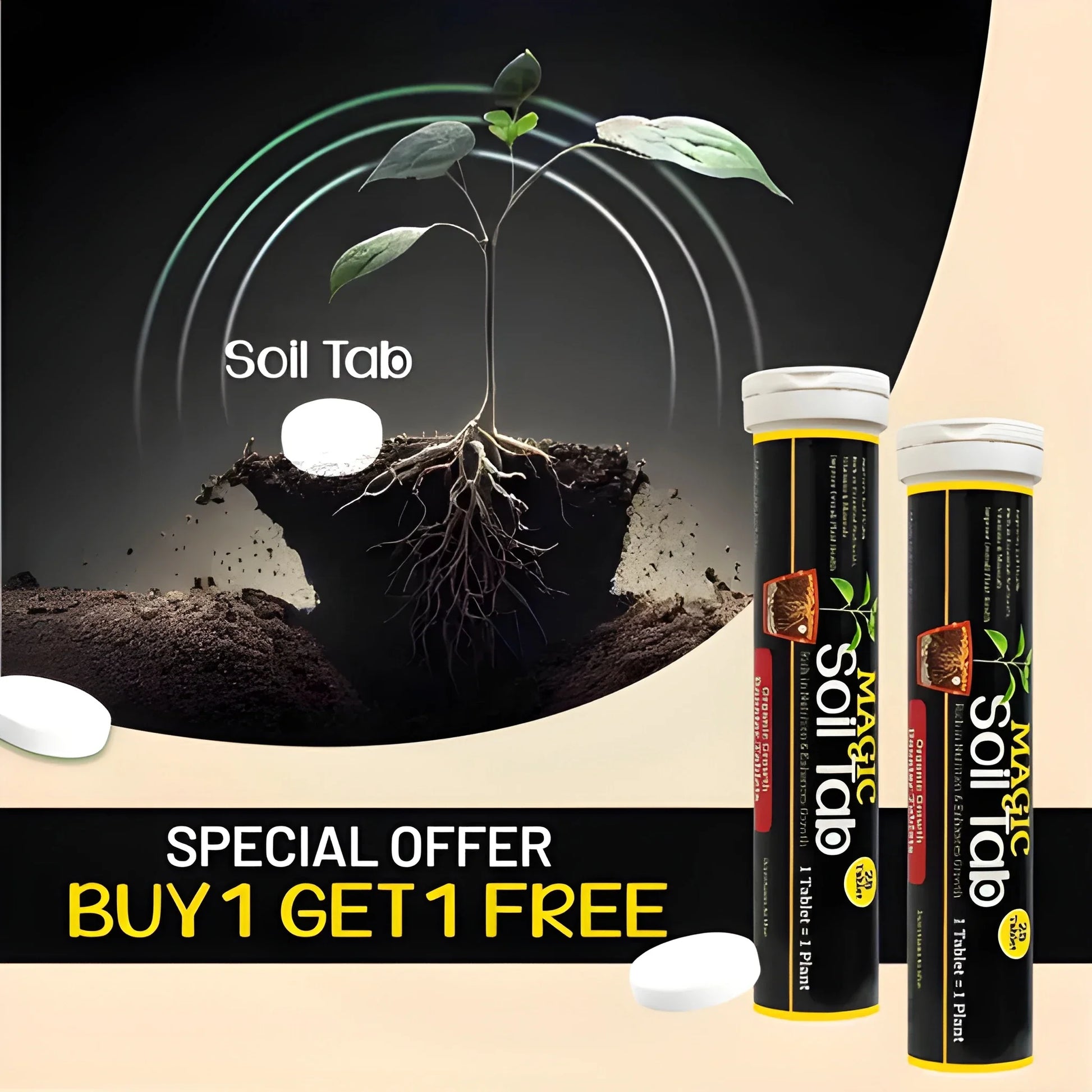 Magic Soil Tablets Buy 1 get 1 free