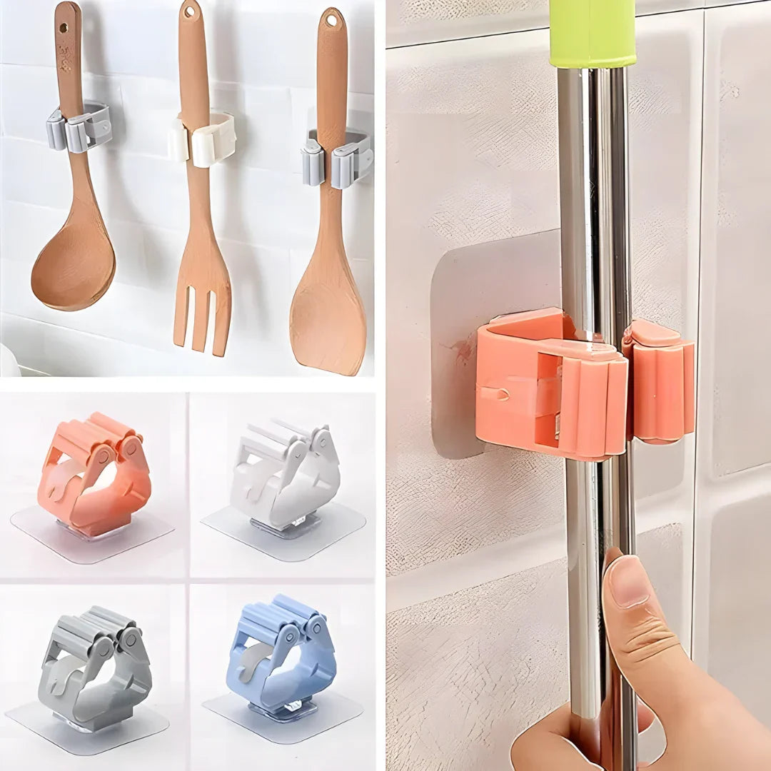 Magic Sticker Mop & Broom Holder - Home Improvement