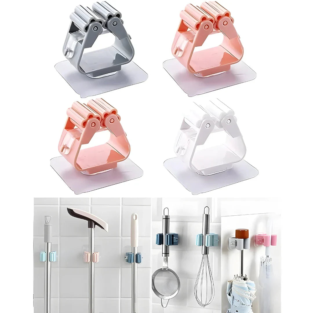 Magic Sticker Mop & Broom Holder - Home Improvement