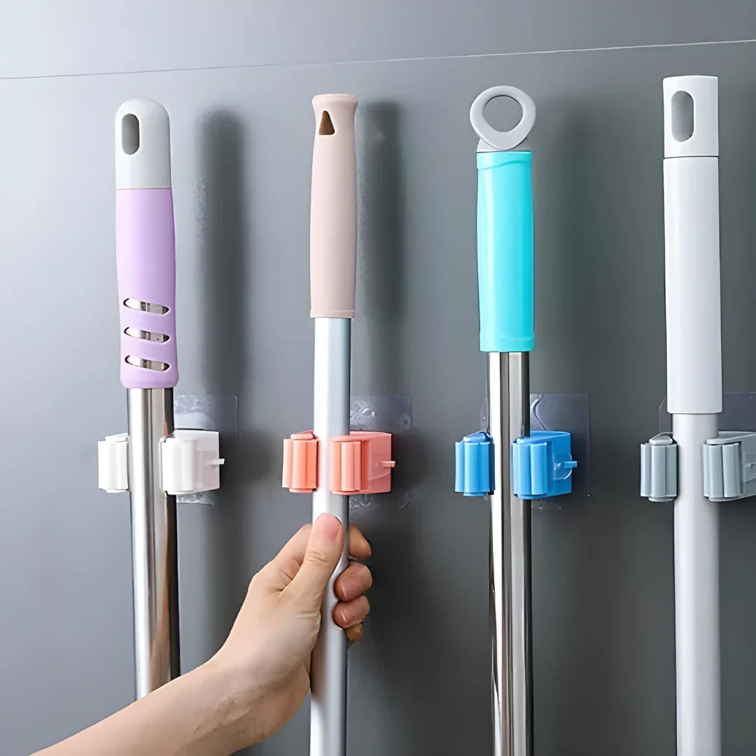 Magic Sticker Mop & Broom Holder - Home Improvement