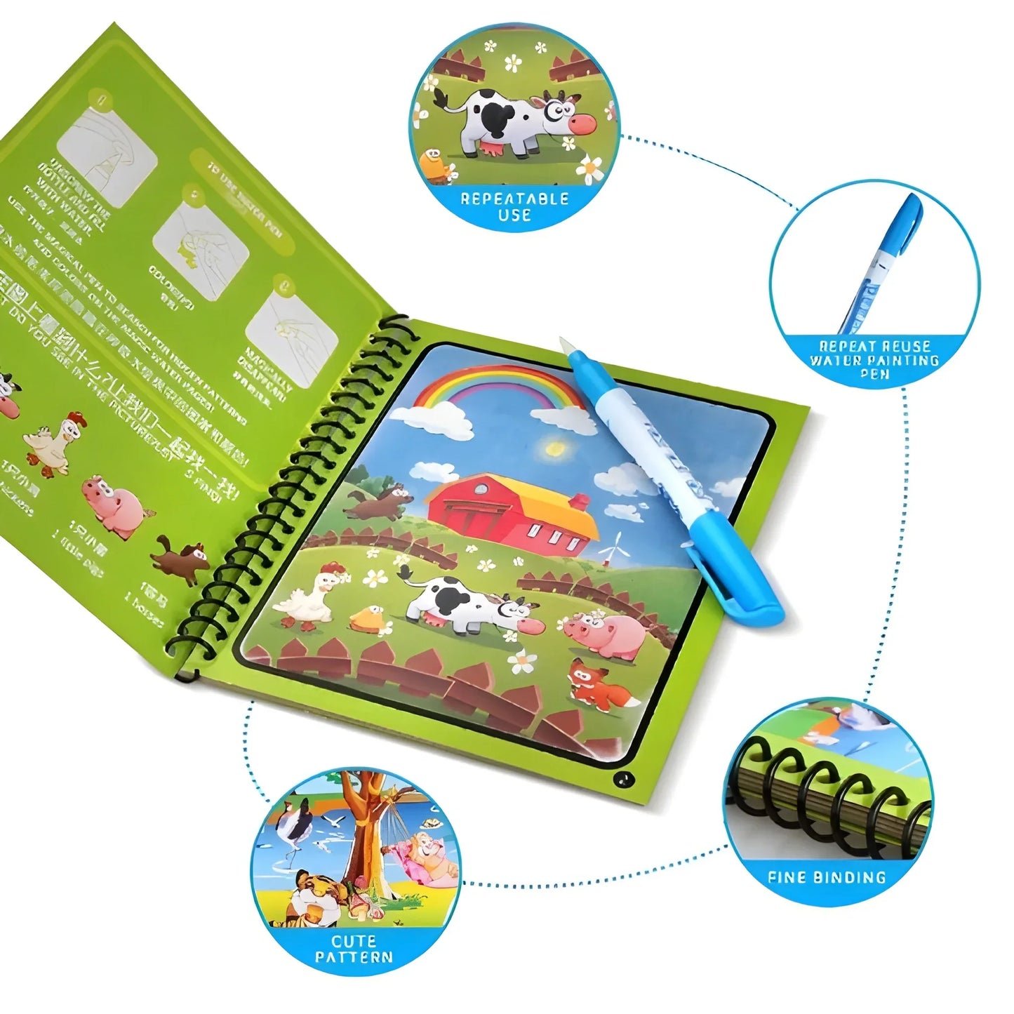 Magic Water Coloring Book - Toys & Games
