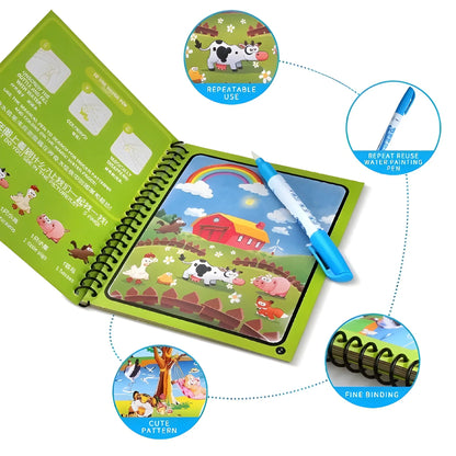 Magic Water Coloring Book - Toys & Games