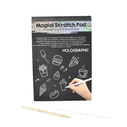 Magical Scratch Art Book For Gifts Girls Boys (40 Sheet) - Toys