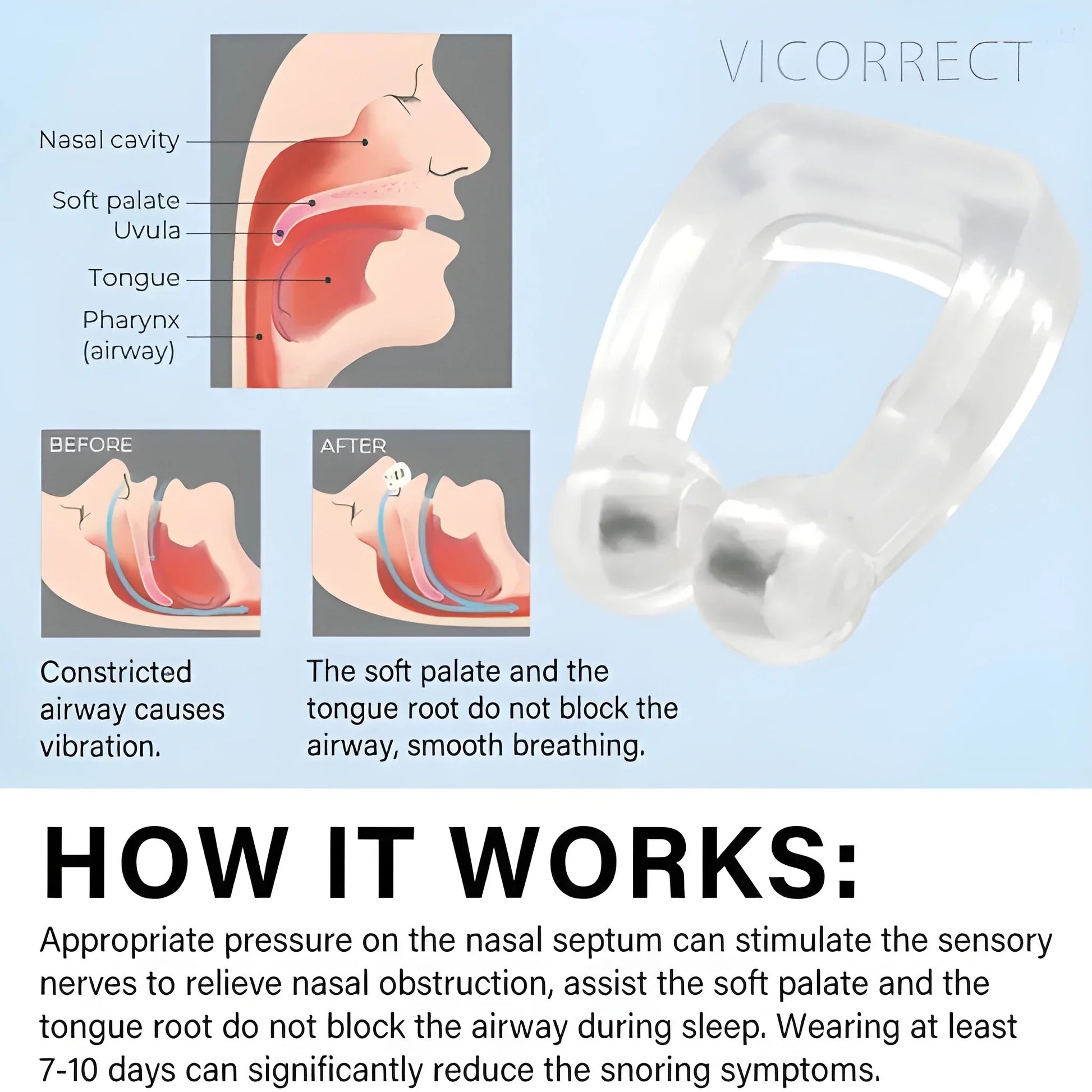 Magnetic Anti-Snore Clip - Health & Personal Care