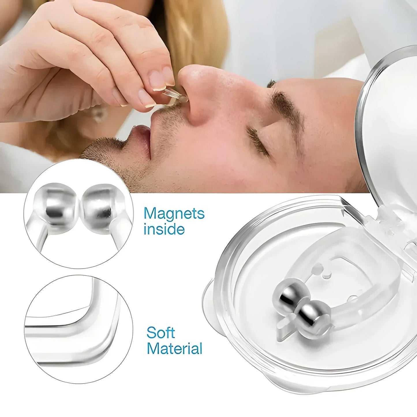 Magnetic Anti-Snore Clip - Health & Personal Care