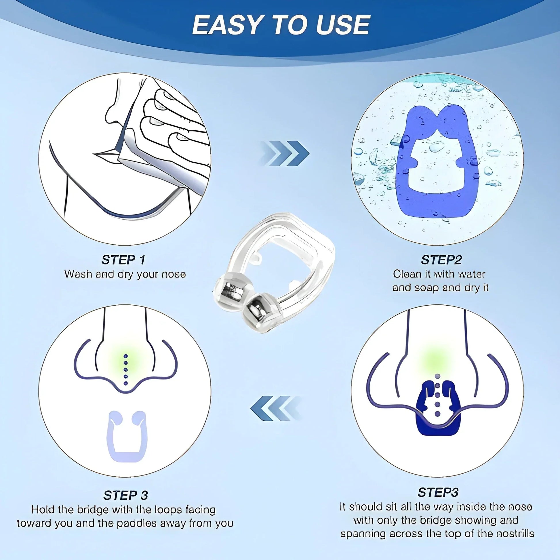 Magnetic Anti-Snore Clip - Health & Personal Care