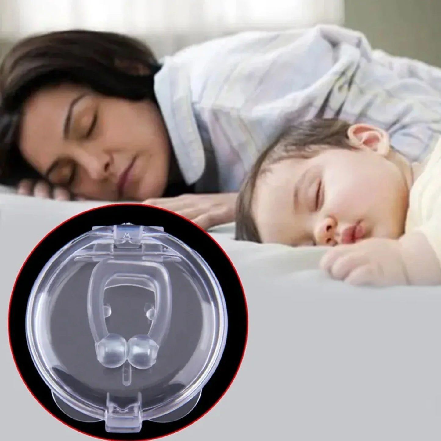 Silicone Magnetic Unisex Anti Snoring Nose Clip