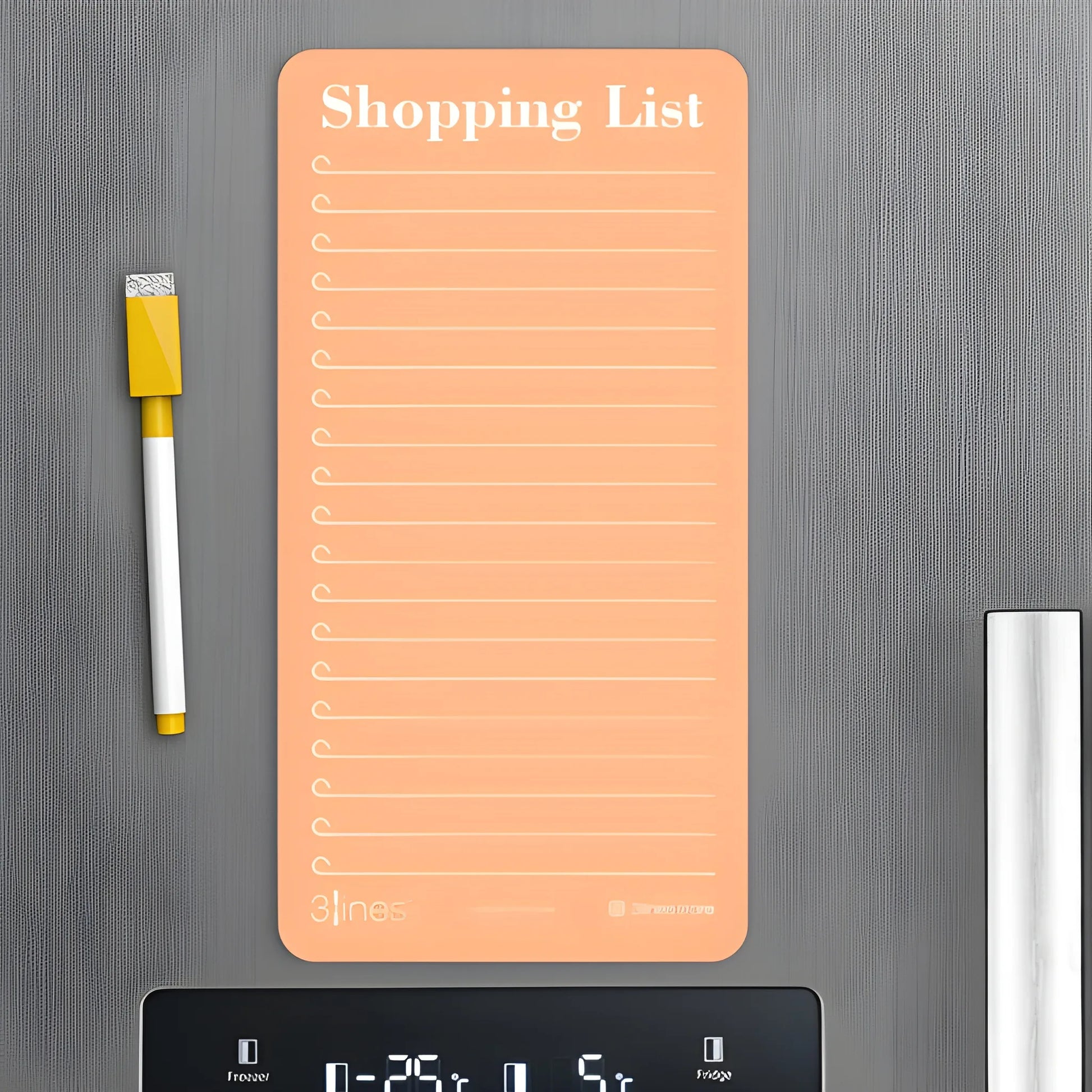 Magnetic Grocery List Board