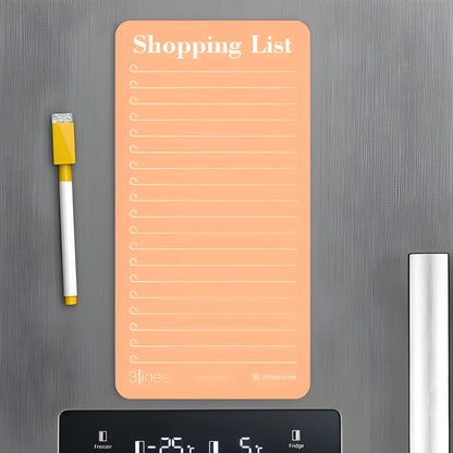 Magnetic Grocery List Board