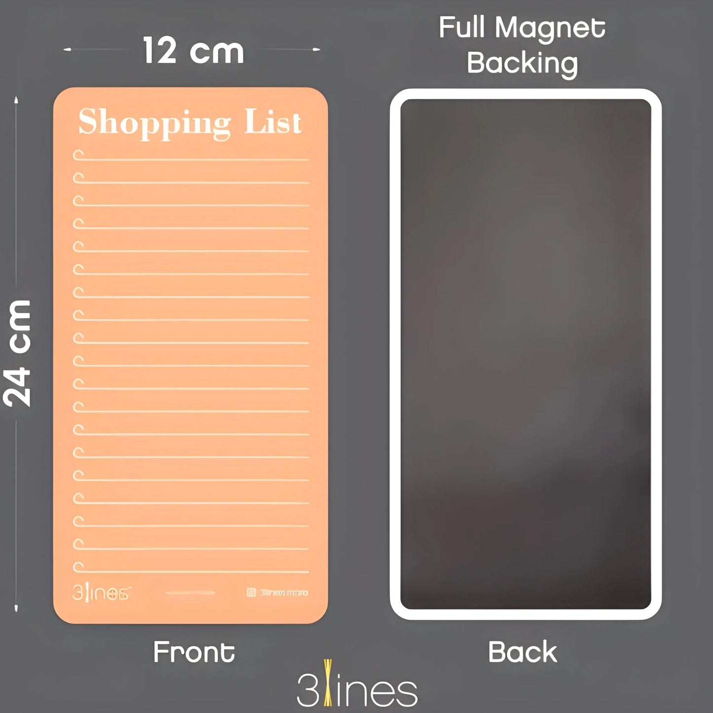 Magnetic Grocery List Board