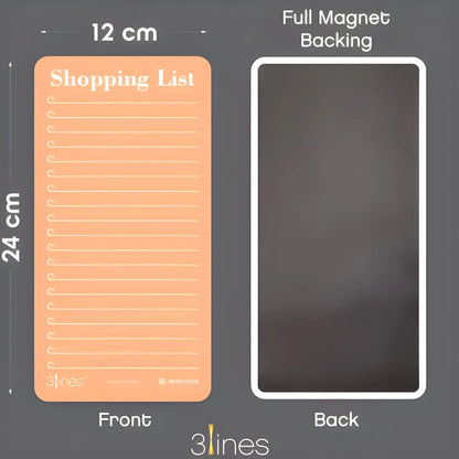 Magnetic Grocery List Board
